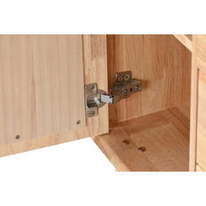 Buffet <b>Sideboard</b> Rubberwood <b>Rattan</b> 73.5x35x78cm Natural - Product Image 6