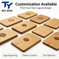 Carte IC RFID haut de gamme pour chambre d'hôtel, lecture/écriture, fréquence basse/moyenne/UHF, en bois de cerisier et de tilleul, pour vente directe