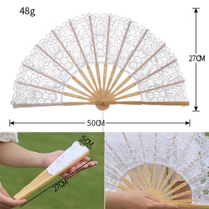 Sombrilla <span class=keywords><strong>de</strong></span> Encaje Blanco Vintage con Diseño Floral, Sombrilla <span class=keywords><strong>de</strong></span> Novia para Bodas, Fiestas <span class=keywords><strong>de</strong></span> Té, Fotografía y Estilismo, con Guante <span class=keywords><strong>de</strong></span> Encaje y Abanicos - Product Image 2