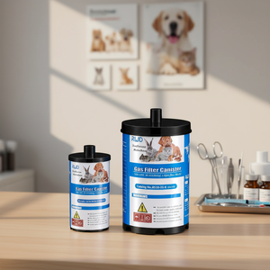 Gasfilter en absorptiecontainer voor diergeneeskundige anesthesiemachines, verbruiksartikel voor laboratorium- en veterinair gebruik - Product Image 2