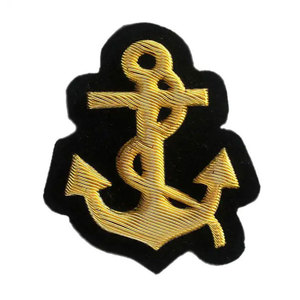 Latest Design Fashion Leather Embroidered Badges Wholesale Top Quality Made Customized Embroidery Badges Hand Made Badges - Product Image 1