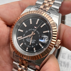 Reloj de pulsera para hombre, mecánico automático de lujo, serie con calendario, movimiento NH35, acero inoxidable, con esfera de agujas - Product Image 4