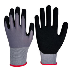 Guantes de Trabajo de Ensamblaje de Automóviles Directos de Fábrica de Nailon Calibre 15 con Recubrimiento de Nitrilo Arenoso - Product Image 3