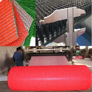 Alfombra de césped Artificial para coche, máquina de fabricación de césped duro de PE, antisalpicaduras