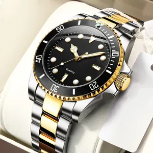 Orologi da polso in acciaio inossidabile di marca all'ingrosso impermeabile reloj para hombre orologio di lusso personalizzato per uomo