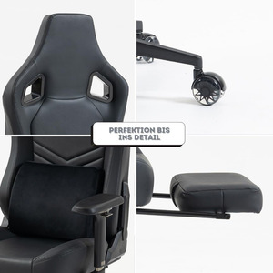 Sillas <span class=keywords><strong>de</strong></span> Juego <span class=keywords><strong>para</strong></span> Computadora al por Mayor, Muestra <span class=keywords><strong>Gratis</strong></span>, Tela Negra, Clase 4, Elevación a Gas, Sillas <span class=keywords><strong>de</strong></span> Oficina y Hogar con Función <span class=keywords><strong>de</strong></span> Balanceo - Product Image 3