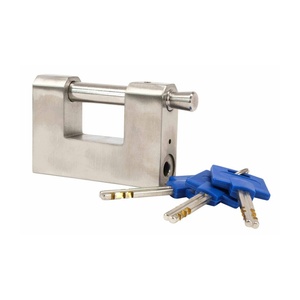 กุญแจคล้องสี่เหลี่ยมสแตนเลสกันน้ำ ป้องกันการตัด ความปลอดภัยสูง สำหรับประตูโรงงานใหม่ ตู้คอนเทนเนอร์ และอุปกรณ์เสริม - Product Image 1