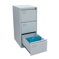 Meuble de bureau à 3 tiroirs, armoire de rangement en acier démontable, armoire de classement verticale à 3 tiroirs en métal, Armario De Oficina