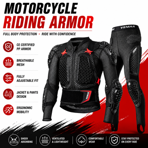 <span class=keywords><strong>Giacca</strong></span> e Pantaloni Protettivi per <span class=keywords><strong>Moto</strong></span> con Certificazione CE, Equipaggiamento Rigido per Fuoristrada, Tuta <span class=keywords><strong>da</strong></span> <span class=keywords><strong>Moto</strong></span> Rinforzata - Product Image 1
