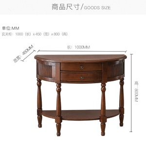 Mesa de Pared Estilo Antiguo, Mesa de Tocador Marrón Desgastado, Mesa de Maquillaje <span class=keywords><strong>Vintage</strong></span> - Product Image 6