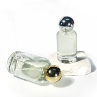 Bouteilles en verre cylindriques de luxe avec couvercles, flacon d'huile d'olive 50 ml, flacon de parfum vide avec pompe pulvérisatrice 50 ml