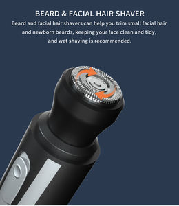 Tondeuse à poils de nez électrique pour hommes et femmes Appareil de voiture et USB Ciseaux à poils de nez Cou Sourcils Rasoir - Product Image 4