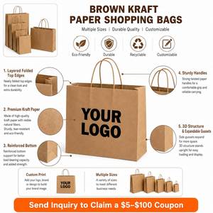 Sac fourre-tout, trousse de maquillage pour femmes, sac de shopping en papier de luxe personnalisé, sac fourre-tout en papier imprimé, emballage sérigraphié - Product Image 2