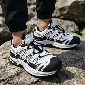 Chaussures de randonnée noires respirantes antidérapantes à talon bas pour hommes, pour la montagne, le camping, le sport et les loisirs - Product Image 3