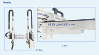 Robot manipulateur industriel télescopique à cinq axes pour machine de moulage par injection, emballage plastique, nouvelle version robuste Jingbei