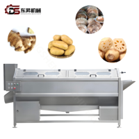 Borstelrol groentewas- en schilmachine, aardappel-was- en schilmachine, wortelwas- en schilmachine, wortelgroentewas- en schilmachine