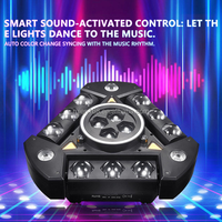 Projecteur laser mobile RUIEN 150W avec effets RGBW haute luminosité, contrôle DMX512, construction en aluminium pour DJ et discothèque