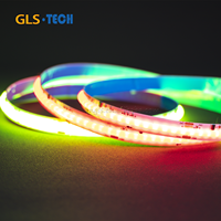 Bande LED COB RGBW WS2814 784 LED 24V 10mm SPI, adressable et découpable, pour projets d'éclairage domestique et de jardin