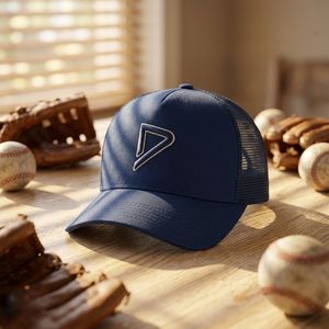 Gorras Trucker de Malla de Algodón de 5 Paneles, Bordadas en 3D, Unisex, para Verano, Estilo Casual Deportivo, Ajustables con Cierre a Presión - Product Image 3