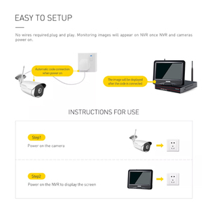 Kit Kamera Cctv 1080P Kustom, Sistem Kamera Cctv 8 Saluran Nrv Poe Penglihatan Siang & Malam Ip65 - Product Image 5