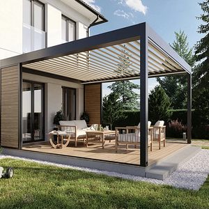 Pergola à lames orientables avec réglage de 0 à 97 °   Rotation, permettant de régler avec précision l'exposition à la lumière du soleil et le flux d'air dans votre espace extérieur. - Product Image 6