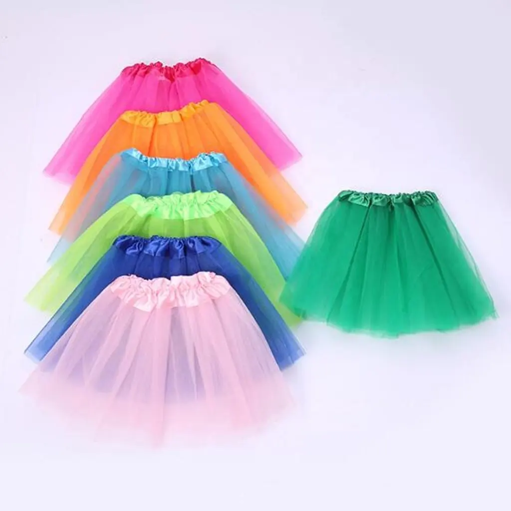 BestDance रंग लड़कियों बच्चे टूटू पार्टी बैले नृत्य पहनने पोशाक टूटू स्कर्ट Pettiskirt कॉस्टयूम