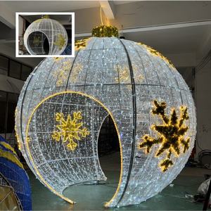 Luces Navideñas LED Personalizadas <span class=keywords><strong>Lucas</strong></span> De Navidad, Motivo 3D de Globo Aerostático Iluminado, Decoración Navideña Comercial Preiluminada - Product Image 4