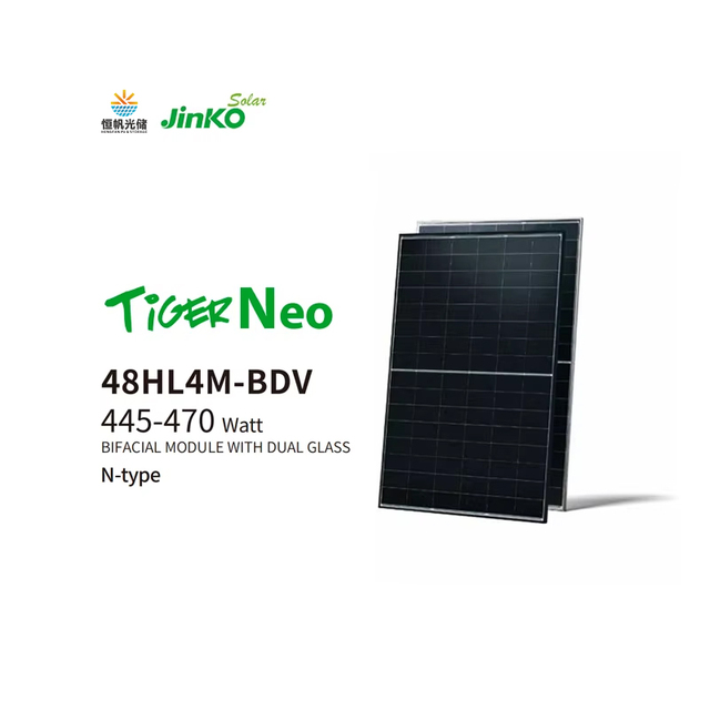 For 445W-470W N-Type PERC Half Cell Solar Panels with 30-Year Warranty for Global Market