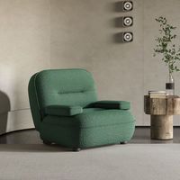 Chaise longue en cuir moderne en forme de citrouille 2026 – Confortable et écologique pour chambre, salon et mobilier d'hôtel