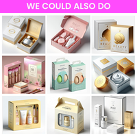 Boîte cosmétique personnalisée, emballage cosmétique de luxe de haute qualité, boîte vide, emballage cosmétique unique avec dégradé de couleurs