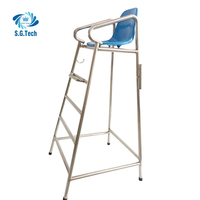 Chaise haute de sauveteur avec échelle, équipement de sécurité pour piscine, en acier inoxydable et ABS, pour l'intérieur et l'extérieur, vente en gros