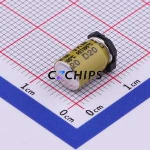 Condensateur électrolytique en aluminium SMD VKMC1002V2R2MV, SMD, D6.3xL10mm 2.2uF 20% 350V 125mA-100kHz - Product Image 2