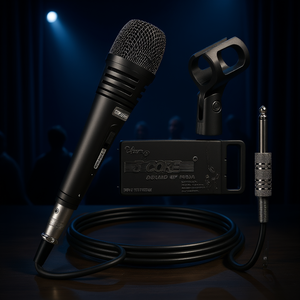 Micrófono Vocal Dinámico Profesional de 5 Núcleos, Serie Pro, XLR, Cardioide, de Mano, Metálico, para Canto - Product Image 2