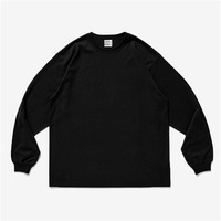 T-shirt à manches longues HEALY - Chemise décontractée unie tendance pour homme, été