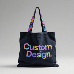 Factory OEM Custom Design Printed Cotton <b>Canvas</b> Jute Tote Package Bag <b>Shopper</b> Bag HandBags - Product Image 6