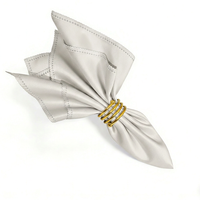 Serviettes carrées de luxe faites à la main en satin double épais et écologiques pour hôtels, restaurants, maisons et jardins
