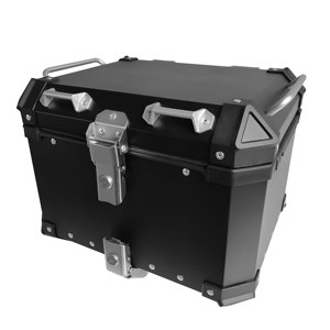 2020 factory solid durable motorcycle aluminium top box tail case delivery food boxes to place helmet