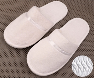 Pantuflas Personalizadas Desechables <span class=keywords><strong>de</strong></span> Terciopelo Coral <span class=keywords><strong>de</strong></span> Lujo para <span class=keywords><strong>Hotel</strong></span>, con Cinta <span class=keywords><strong>de</strong></span> Color y Diseño Grueso Antideslizante - Product Image 5