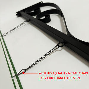 Insegna Personalizzata in Ferro con Rivestimento Nero, Staffa di Sospensione, Cartello Bifacciale per <span class=keywords><strong>The</strong></span> Dog Inn, Insegna da Parete per Negozi e Corridoi - Product Image 5