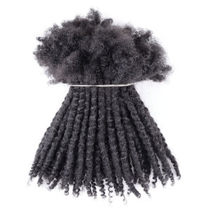 Extensiones <span class=keywords><strong>de</strong></span> Cabello Humano Natural Afro Rizado Jiffy Hair, Dreads Texturizadas con Puntas Irregulares - Product Image 1