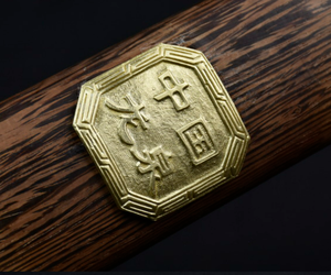 Accesorios <span class=keywords><strong>de</strong></span> cobre con mango <span class=keywords><strong>de</strong></span> palisandro <span class=keywords><strong>de</strong></span> espada corta Bárbara - Product Image 4