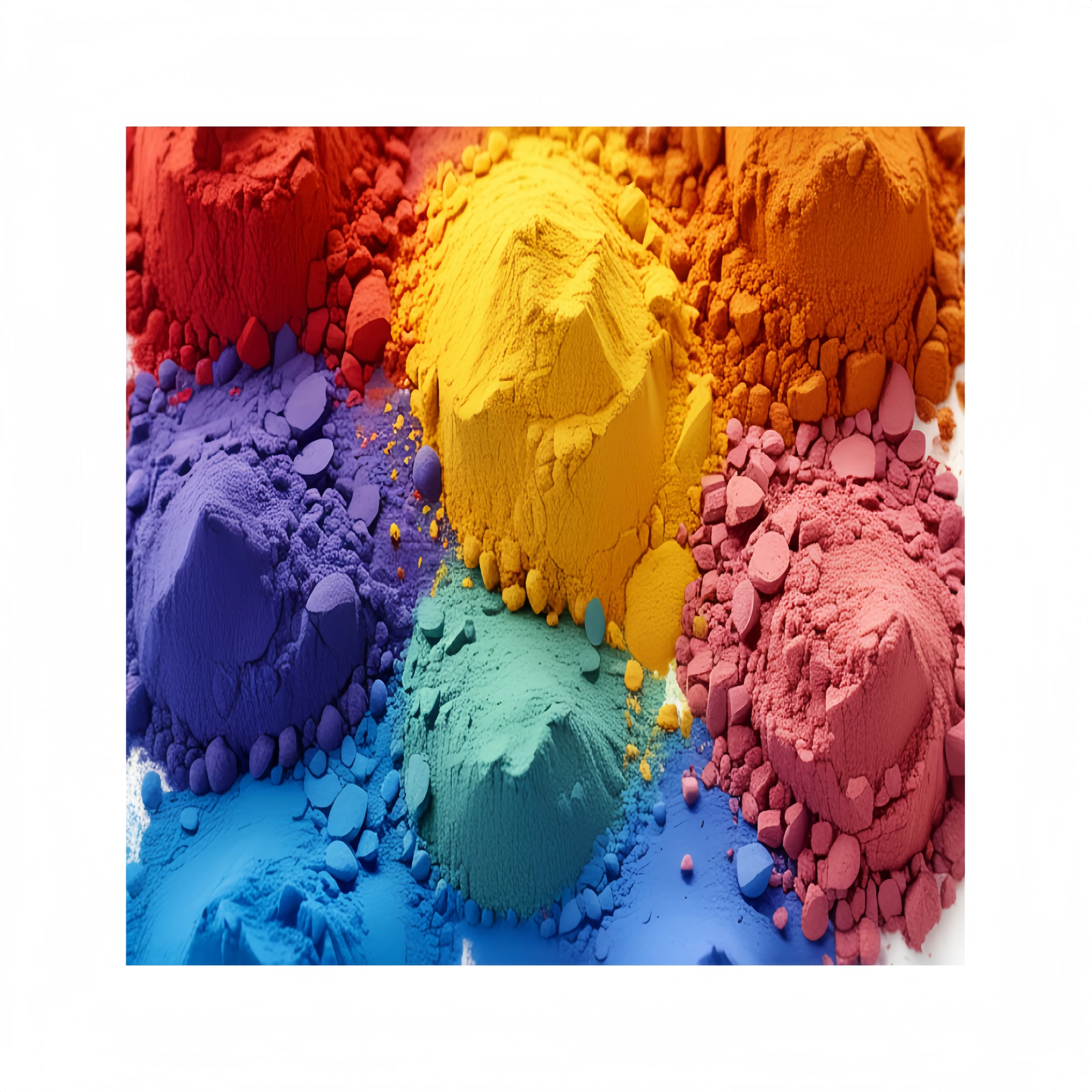 Sunroad consegna rapida profondo giallo cromo personalizzato colore elettrostatico poliestere a polvere rivestimento sabbia fine effetto per esterni