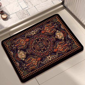 Boho dân tộc Diatomite Mat thấm có thể giặt nhanh chóng-khô không trượt sàn thảm cho phòng tắm lối vào - Product Image 6