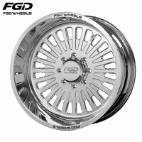 Jantes forgées polies FGD plus grandes 8x170 8x6.5 8x180 6/8 trous 22x12 24x14 26x14 26x16 pour GMC Sierra 2500 Ford F250 F350 RAM 2500