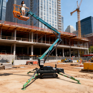 Diesel Engine Crawler Boom Lift Cherry Picker <b>Spider</b> Lifts Hydraulic Tracked Boom Aerial Lift - Product Image 1