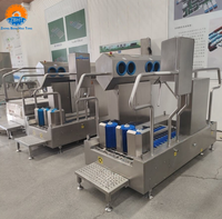 Machine automatique de nettoyage des semelles et des bottes pour l'hygiène, station de désinfection pour abattoirs et usines agroalimentaires avec désinfectant pour les mains