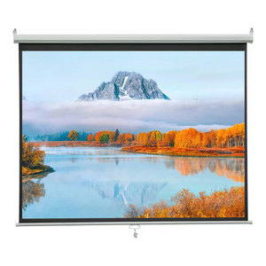 Loạt <span class=keywords><strong>120</strong></span> <span class=keywords><strong>Inch</strong></span> Của Nhãn Hiệu Màn Hình Máy Chiếu 4:3 Kéo Tự Động Khóa Cho Rạp Hát Tại Nhà Siêu Hd 3D Matte Vải Trắng Cho Chiếu Phim - Product Image 1