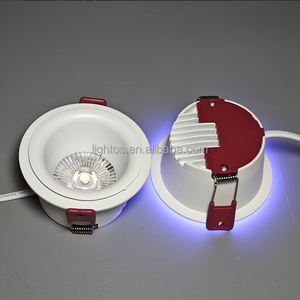 New arrivals lõm Nhôm Vòng chống chói LED COB downlights 8W + 8W khách sạn Downlight - Product Image 6