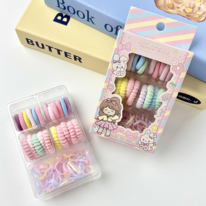 Hairpin World Children's Hair Ties Soft Elastic Rubber Bands Cartoon Design Daily Use Hair Accessories - Product Image 2