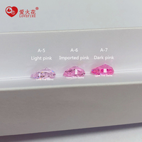 Zircone cubique artificielle 4K en forme de poire, taille glace pilée, couleur rose L/rose importé/rose D/rose, pour la fabrication de bijoux